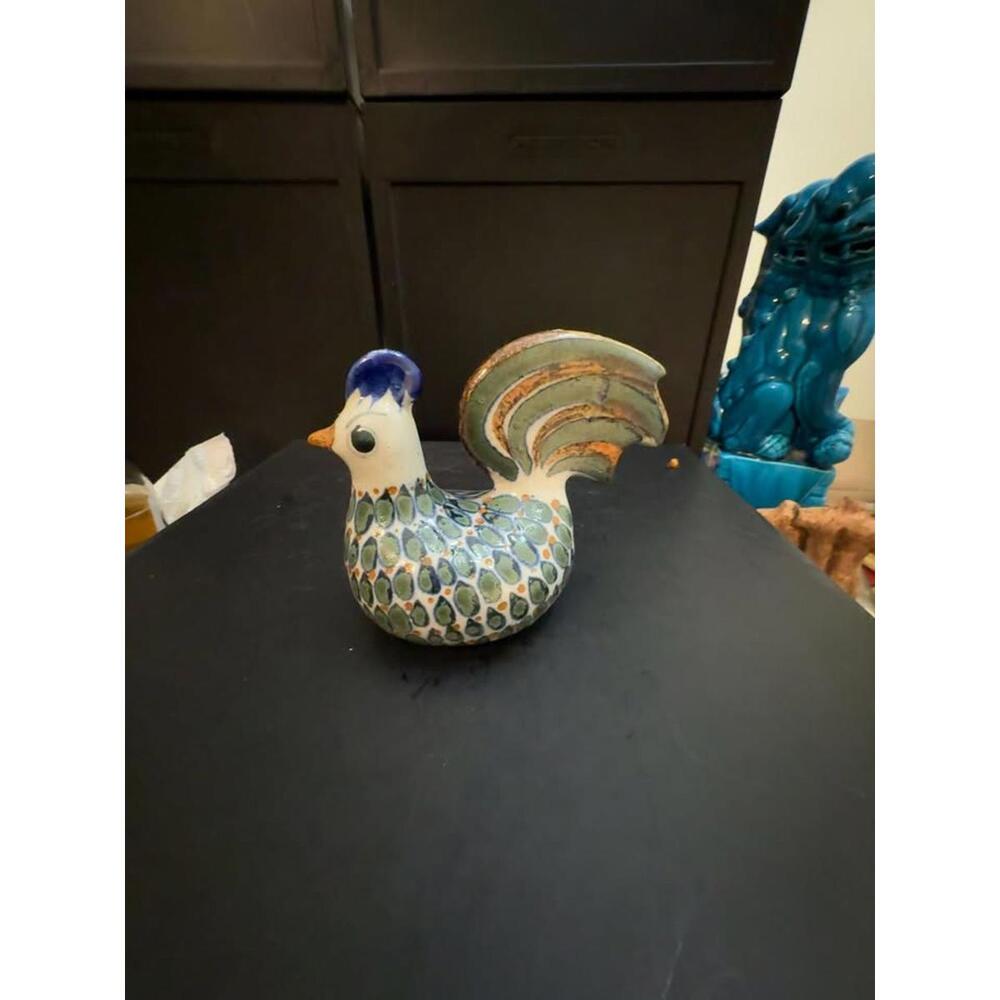 Erandi‎ Tonala Mexican Pottery Rooster Figurine